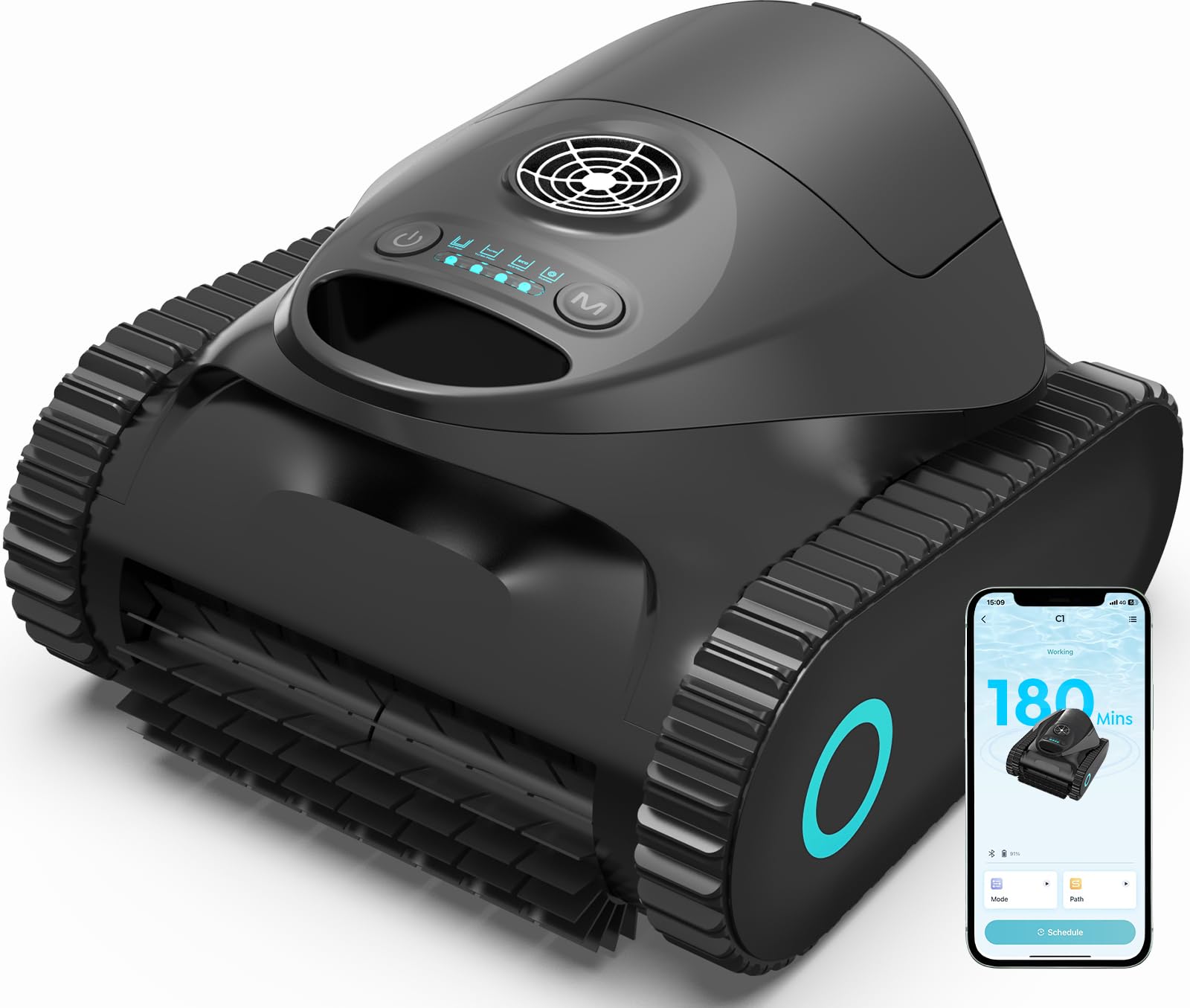 BRINBO C1 robot piscina per pareti e fondo, in offerta su Amazon per chi vuole una vasca sempre pulita