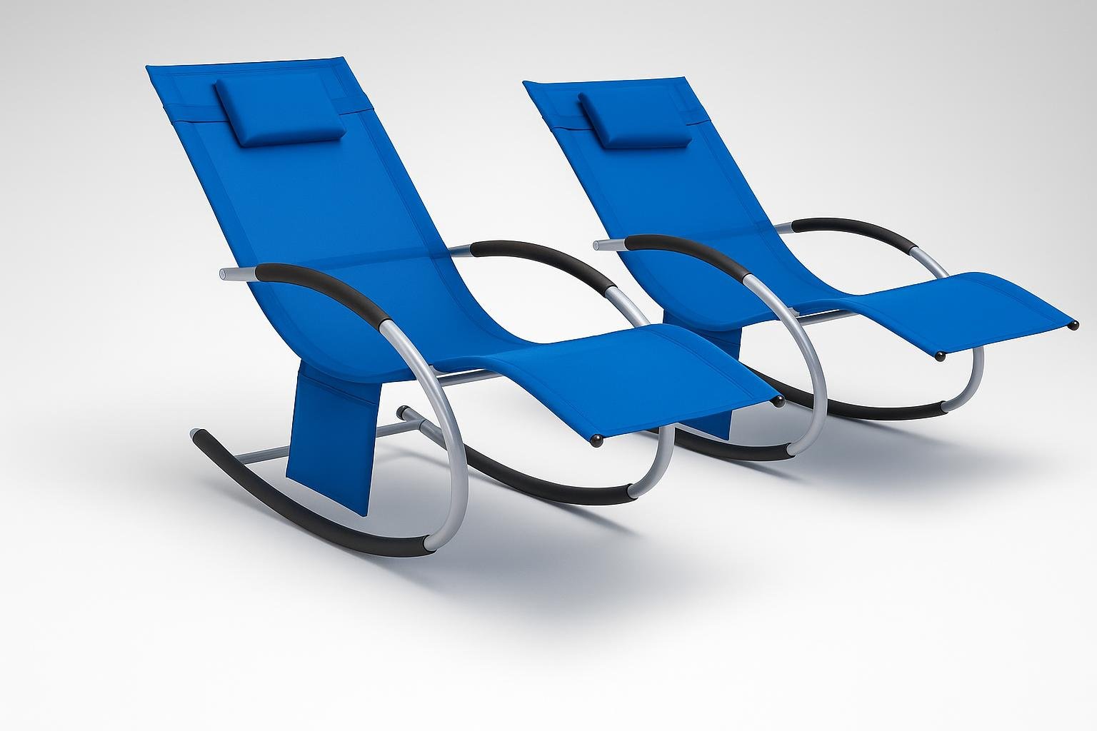 SoBuy set di 2 dondoli da giardino, due poltrone relax per leggere tra fiori e orto