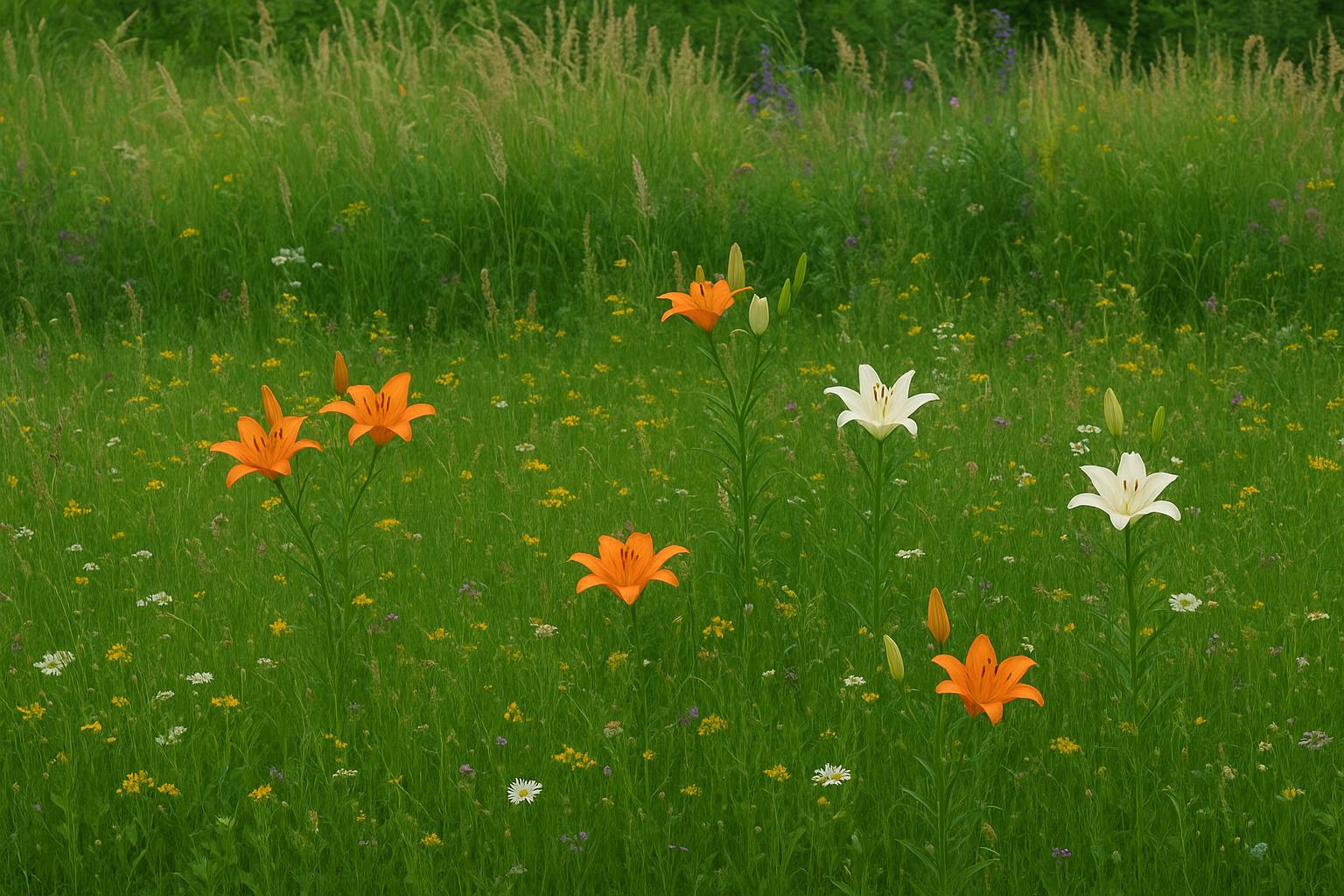 Gigli spontanei in giardino naturale: come introdurli e farli moltiplicare nel prato estivo