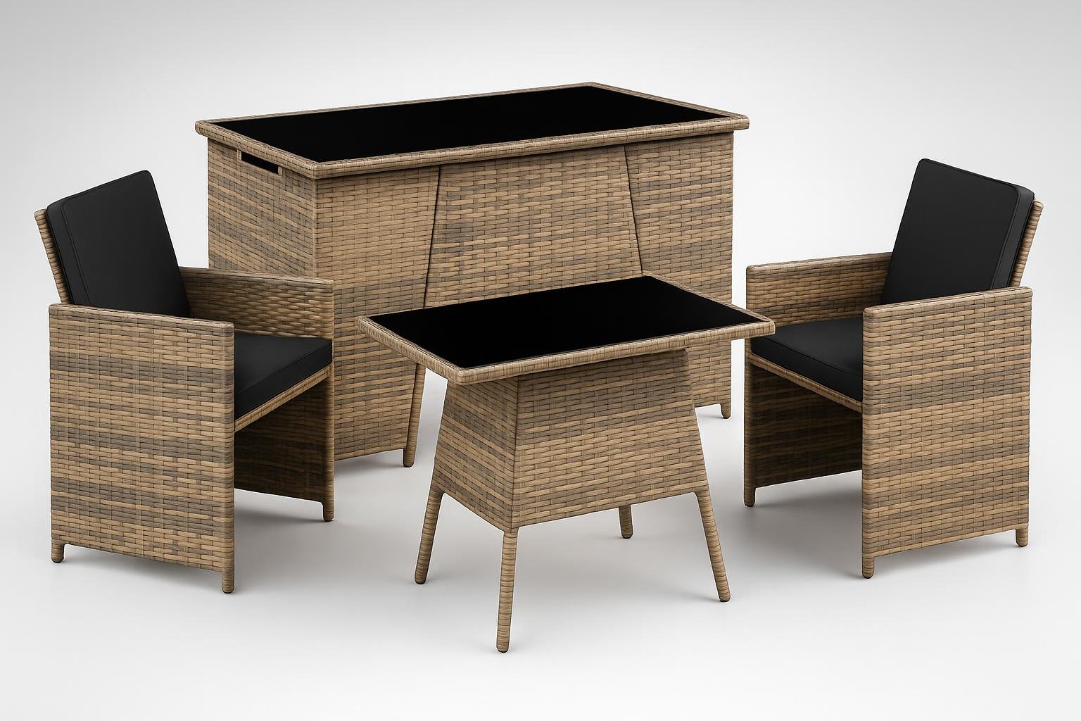 Salottino in rattan Losanna tectake, set da giardino elegante su Amazon a prezzo ribassato
