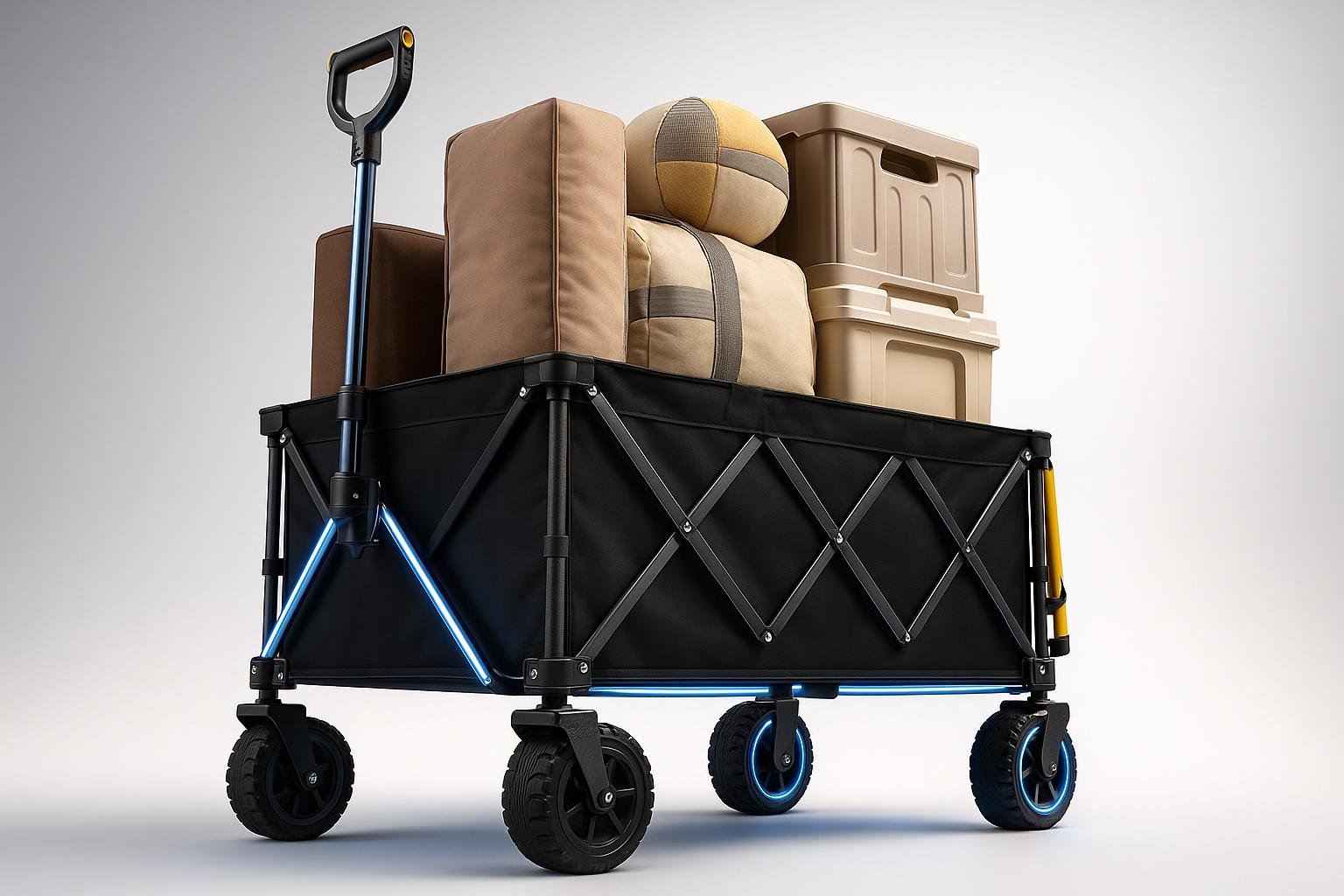 BougeRV carrello elettrico pieghevole, il trolley motorizzato per giardino e campeggio in offerta su Amazon