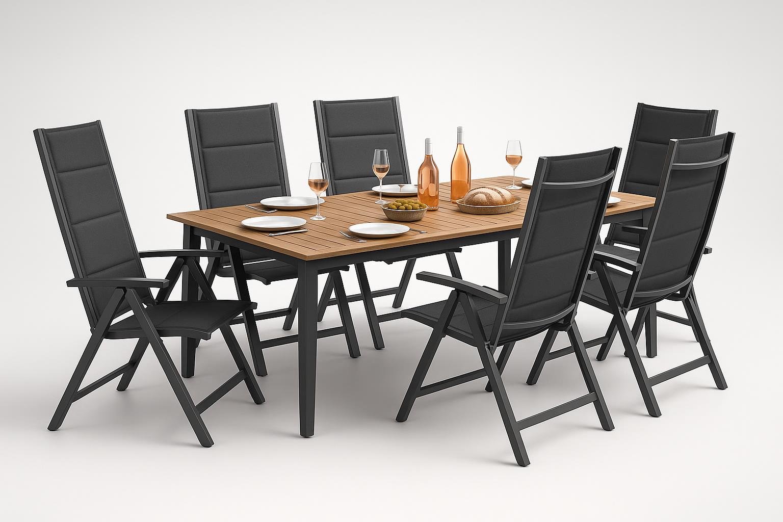 Set tavolo e sedie Devoko per 7 persone, il pranzo in giardino diventa più comodo con questa offerta Amazon