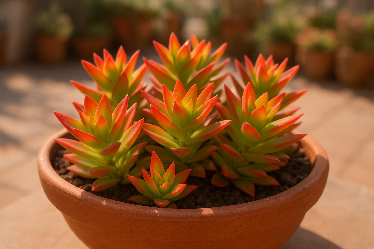 Crassula capitella ‘Campfire’: la pianta grassa dalle foglie rosso fuoco perfetta per l’estate