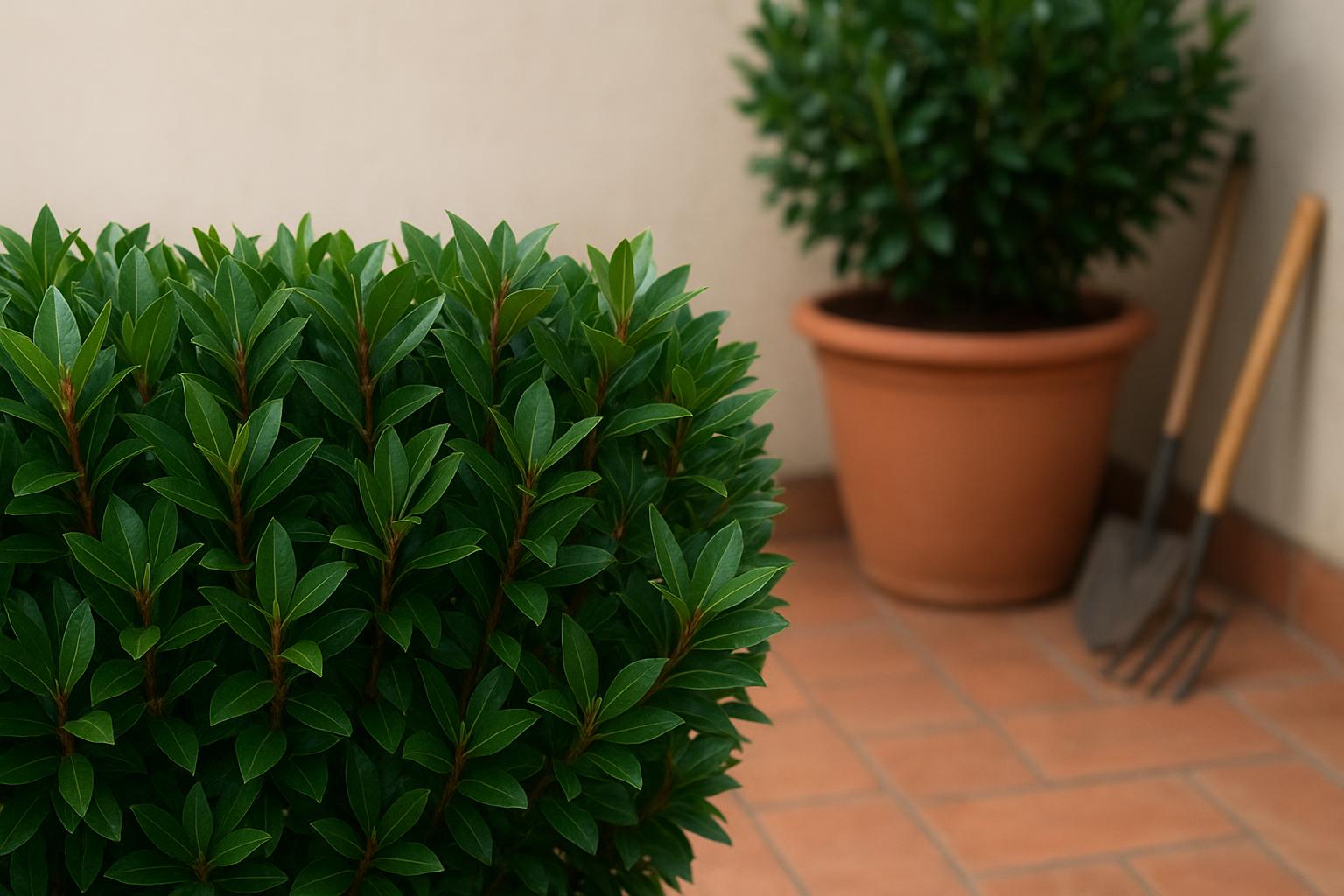 Alloro in vaso e in siepe: coltivazione, potature e usi in cucina e in giardino