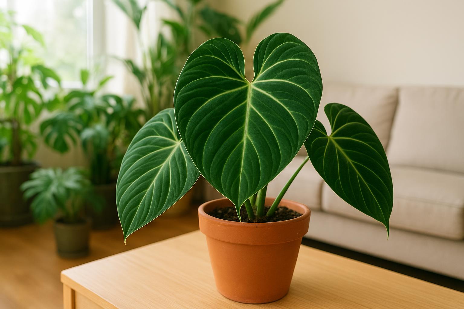 Philodendron gloriosum in casa: come ottenere foglie giganti e vellutate