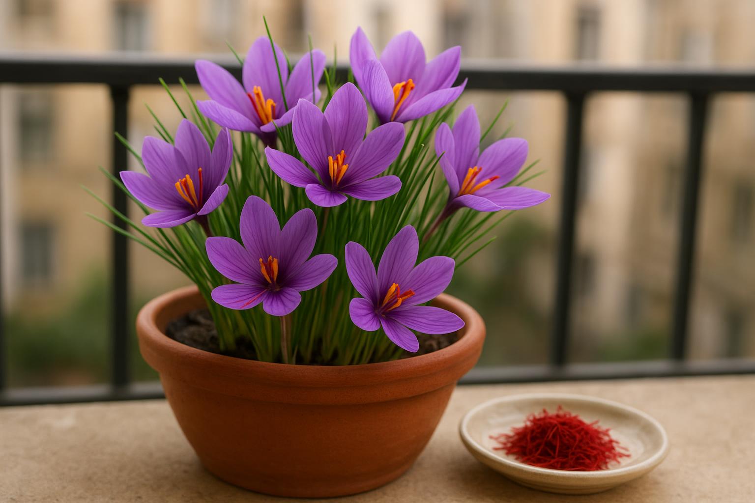 Zafferano in vaso sul balcone: dalla scelta dei bulbi alla fioritura autunnale