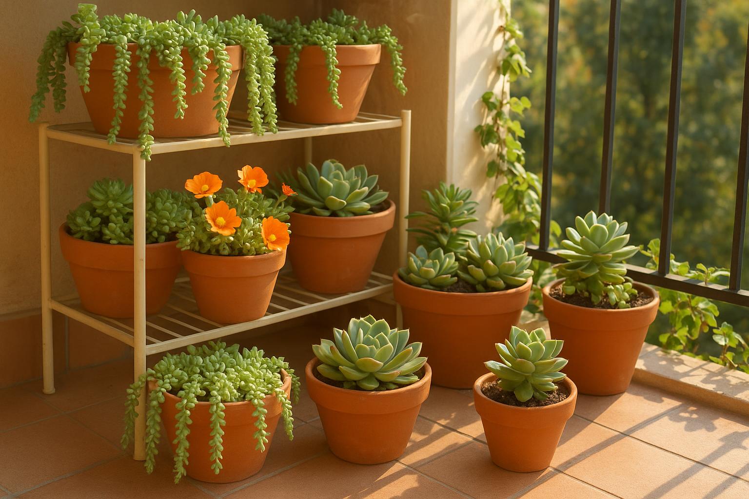 Piante grasse a crescita veloce per trasformare il balcone tra agosto e primavera