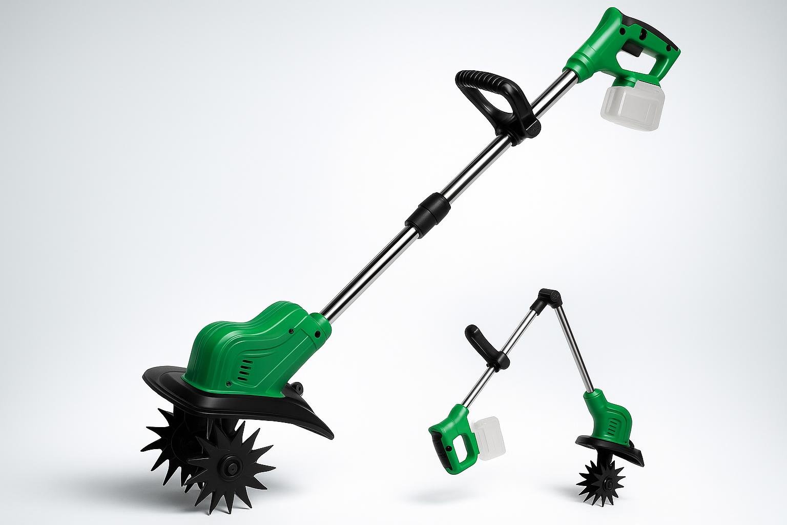 Motozappa a batteria compatibile Makita, alleata leggera per preparare aiuole e orto