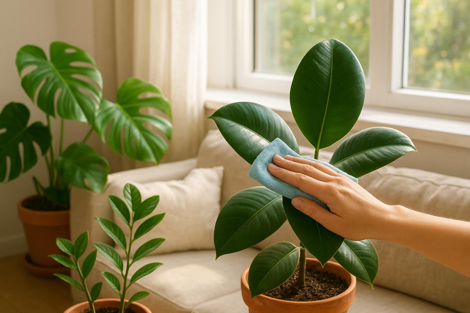 Piante da interno facili da spolverare: specie a foglia liscia perfette per chi soffre di allergie alla polvere