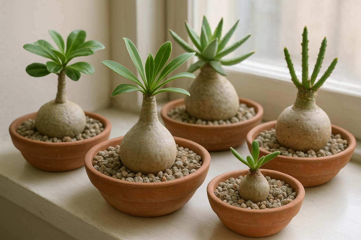 Piante grasse caudiciformi in casa: come coltivare i “tronchetti” succulenti in fine estate