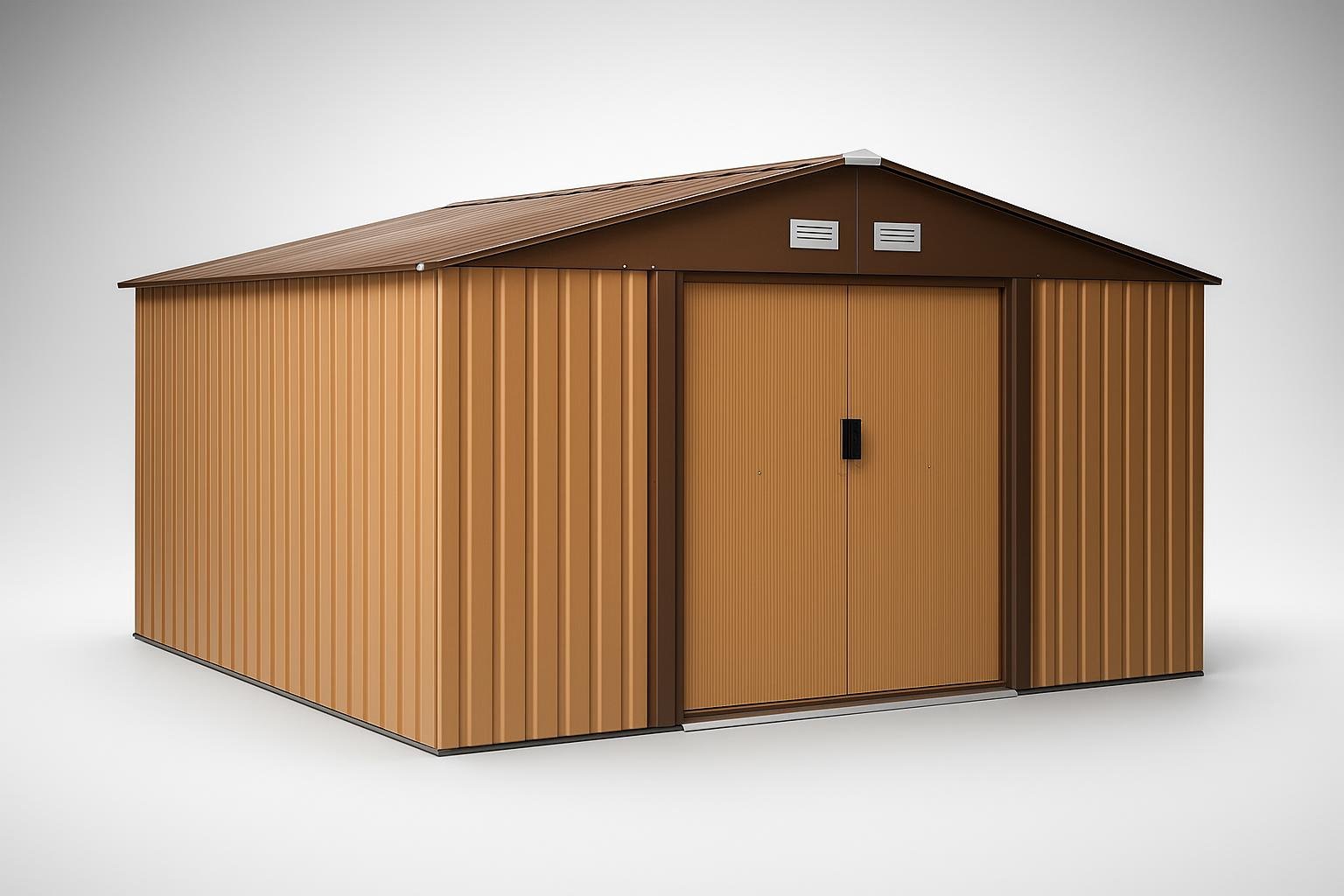 Outsunny casetta da giardino 12.4 m², il maxi capanno metallico per attrezzi in super occasione su Amazon