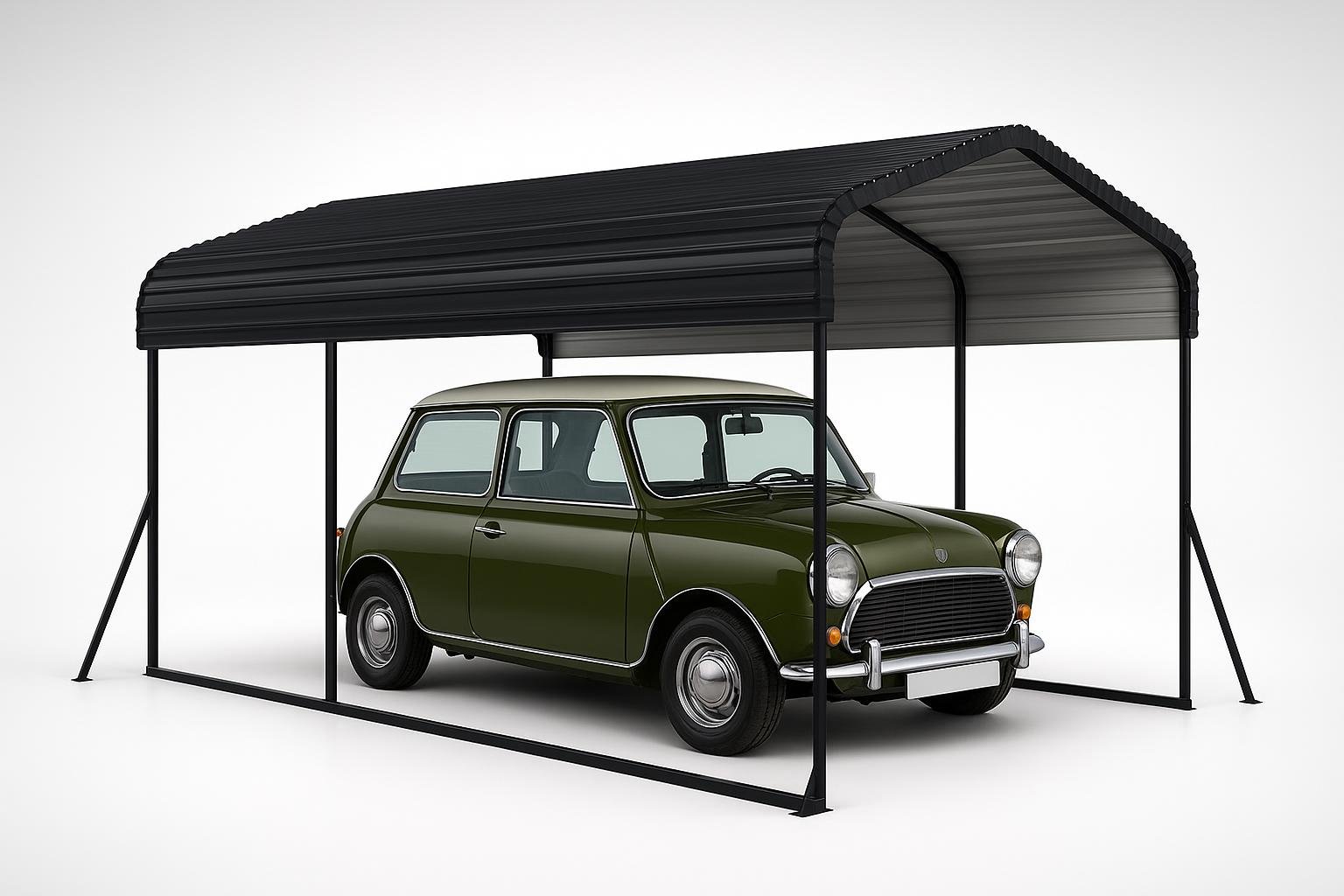 UISEBRT garage per tenda auto da esterno, il carport in metallo che protegge anche attrezzi e materiali da giardino su Amazon