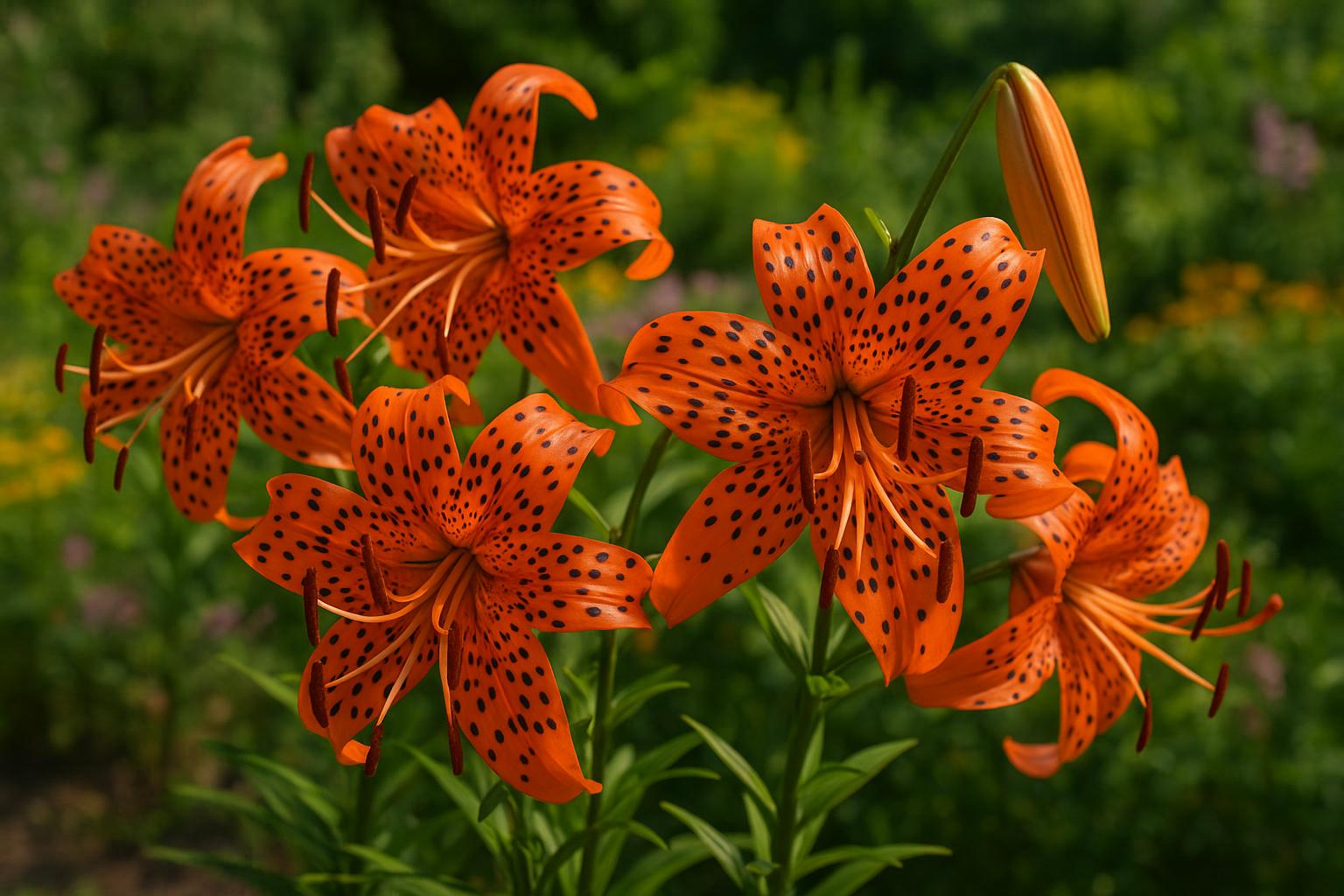 Giglio tigrato in giardino a fine estate: come coltivare Lilium lancifolium per anni di fioriture