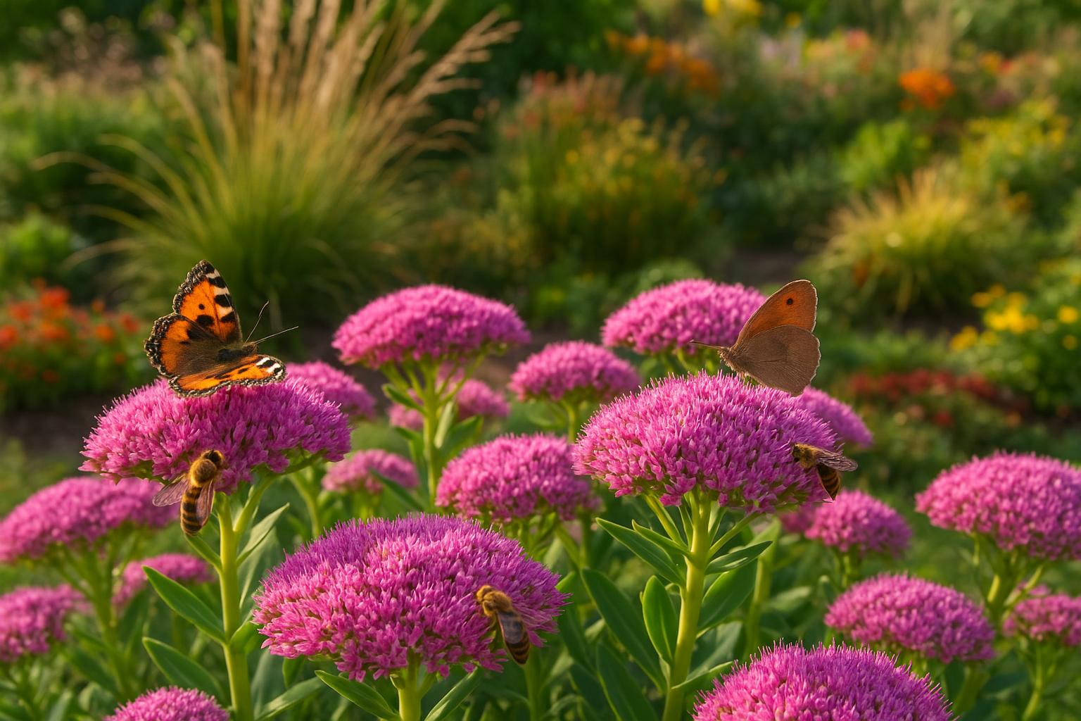 Sedum autunnali in giardino: sedum spectabile e affini per fioriture di fine estate e inizio autunno