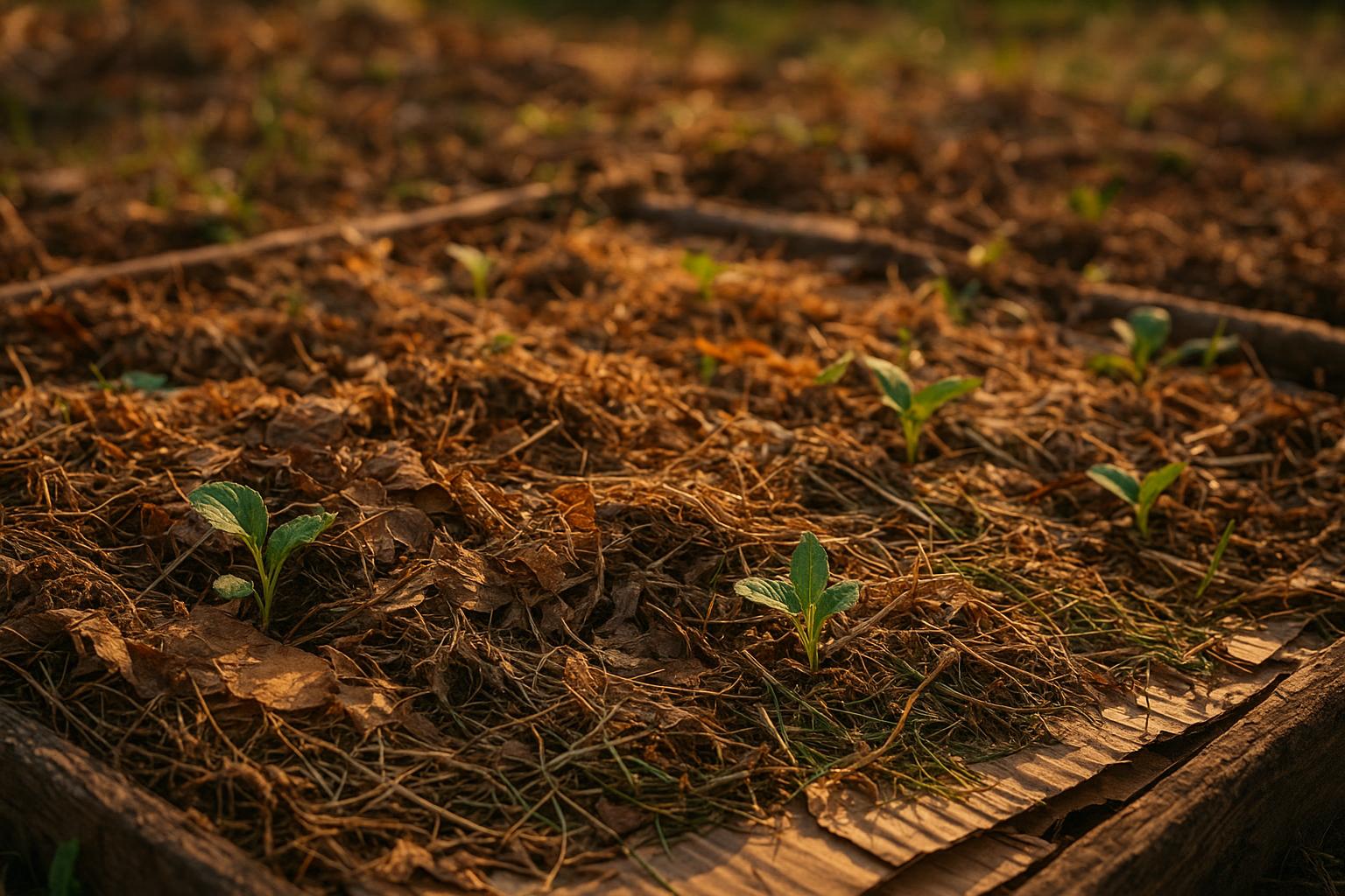 Pacciamatura organica di fine estate nell’orto: come usare sfalci, foglie e cartone per preparare il terreno all’autunno