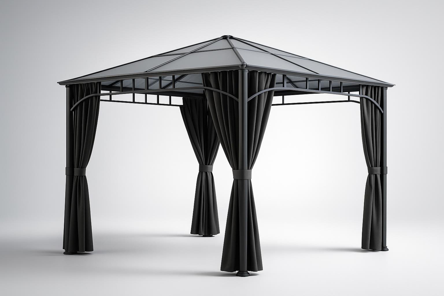 Gazebo da giardino tectake 3x3 m con tetto rigido: creare ombra stabile e resistente nel tuo spazio verde