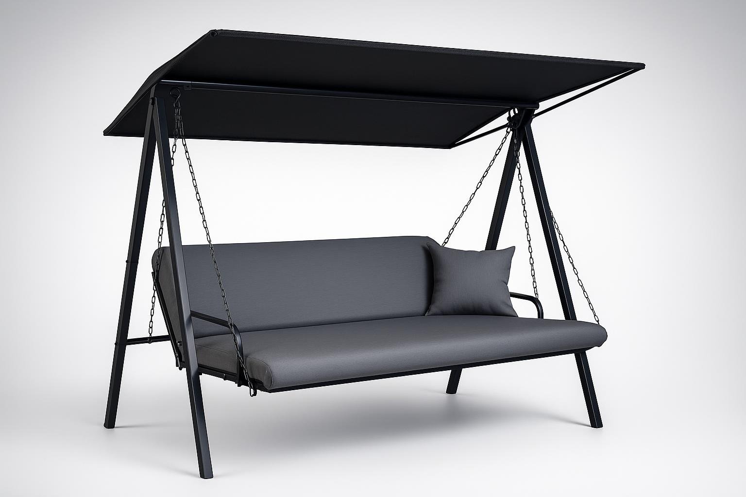 Dondolo Hollywood Lounge Zip Angerer, il salotto sospeso perfetto per leggere tra le piante