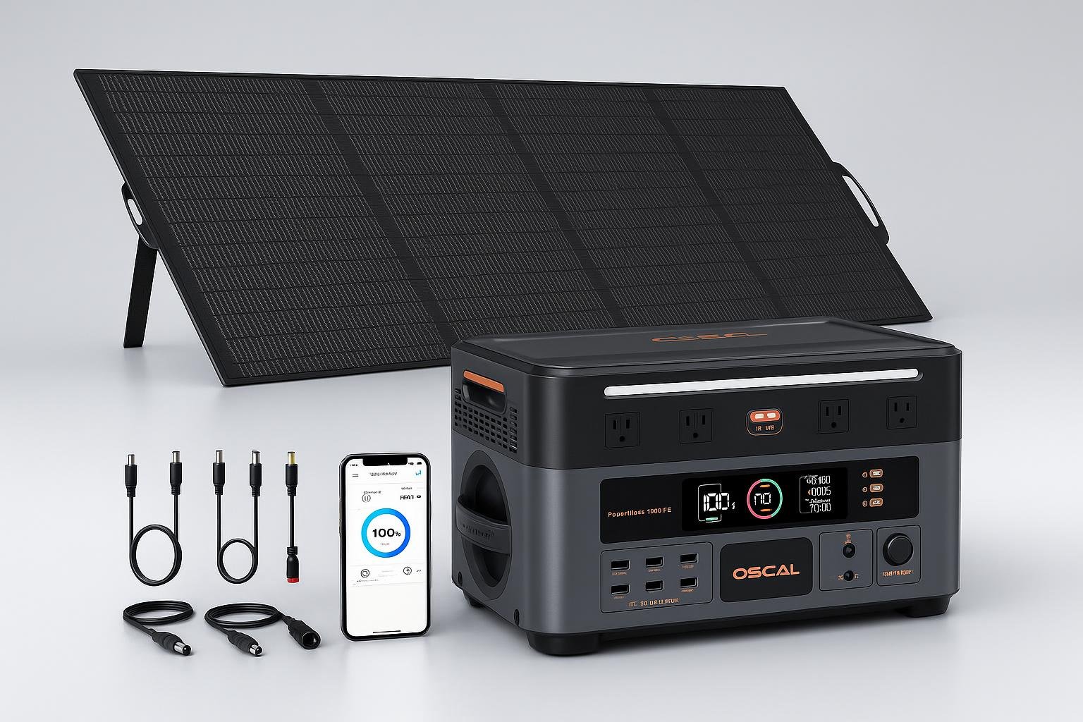 Power station solare PowerMax 3600PE, energia portatile per pompa, illuminazione e attrezzi da giardino