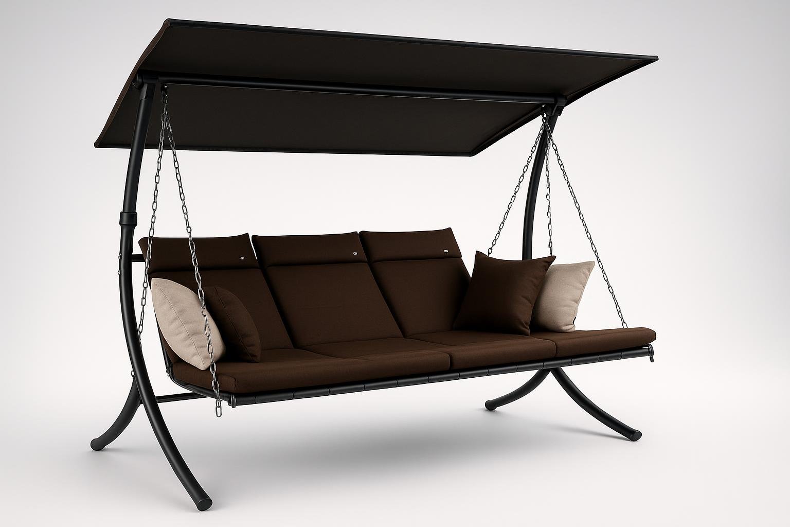Angerer Dondolo Hollywood Luxus Smart marrone, il relax a tre posti per il giardino in offerta su Amazon