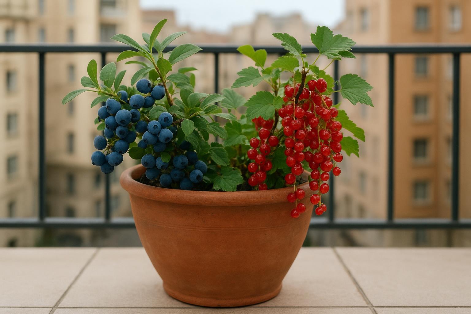 Arbusti da bacca in grandi vasi per terrazzi di città: colore e raccolti da settembre in poi