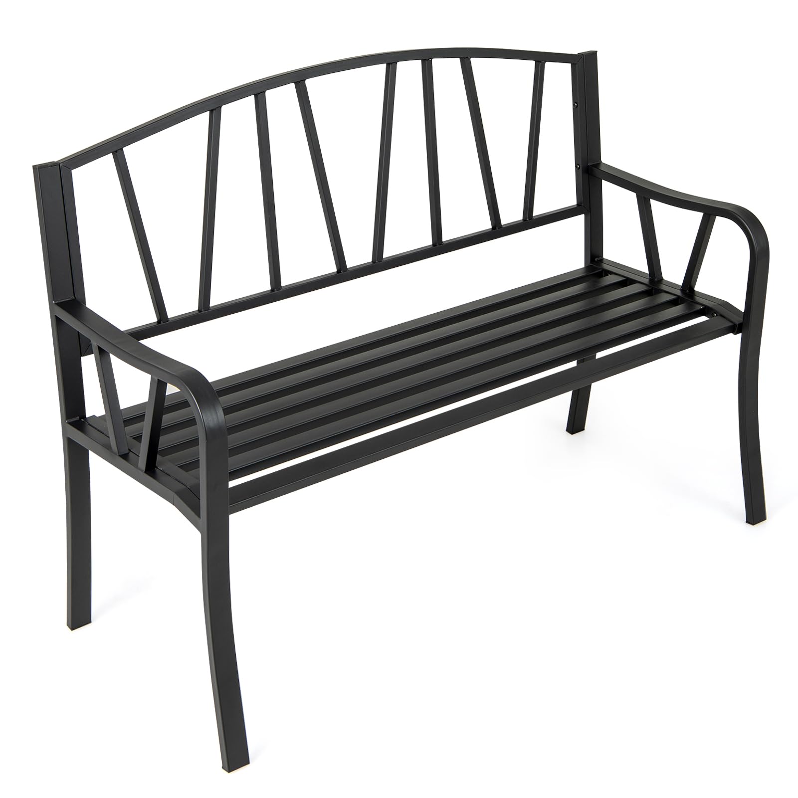 Panchina RELAX4LIFE da giardino, 2-3 posti in metallo: la seduta robusta per il tuo angolo verde è in offerta su Amazon