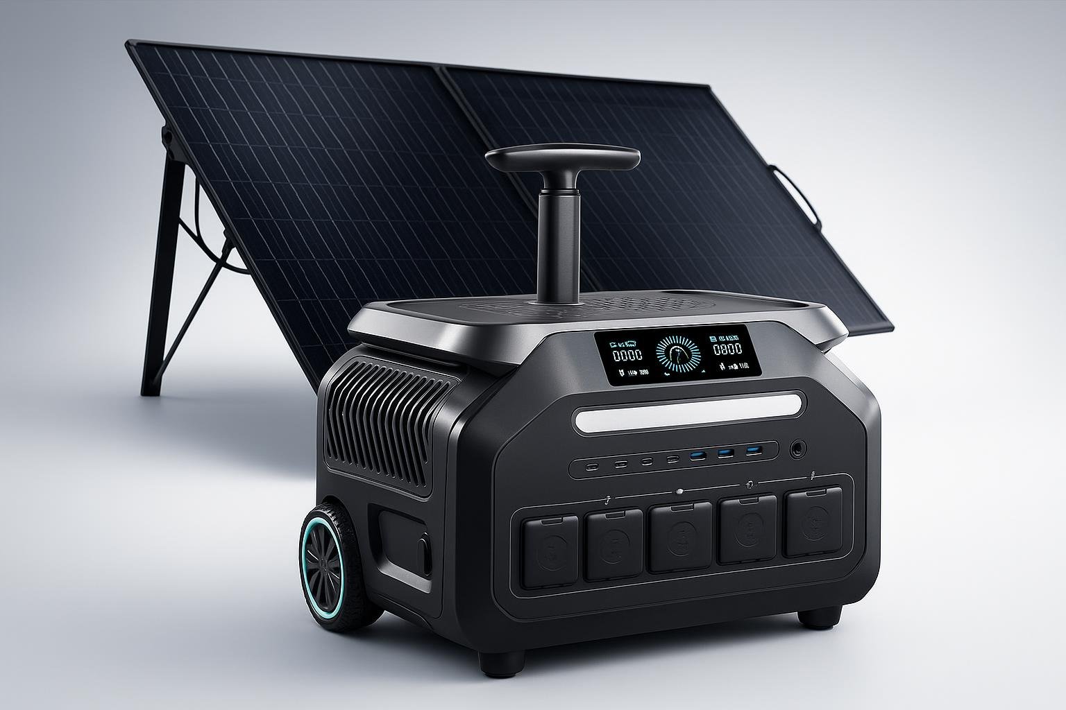 Centrale elettrica portatile IEE 3200W con pannello solare, il generatore solare per orto e giardino in promo