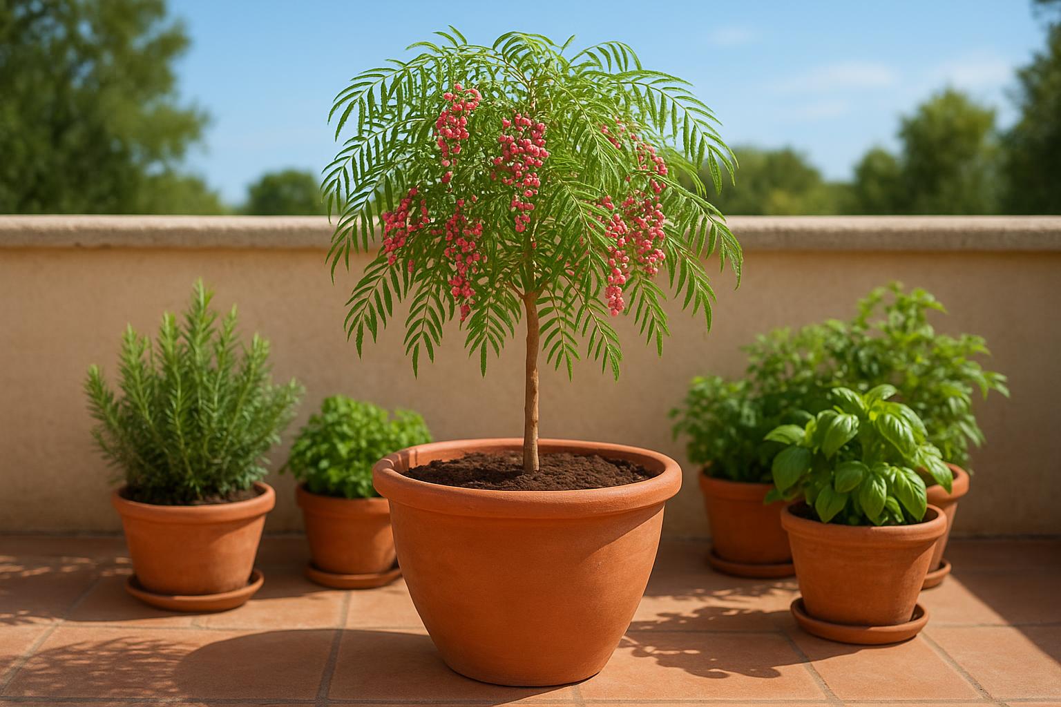 Pepe rosa (Schinus molle) in vaso: come coltivare un piccolo albero aromatico sul terrazzo