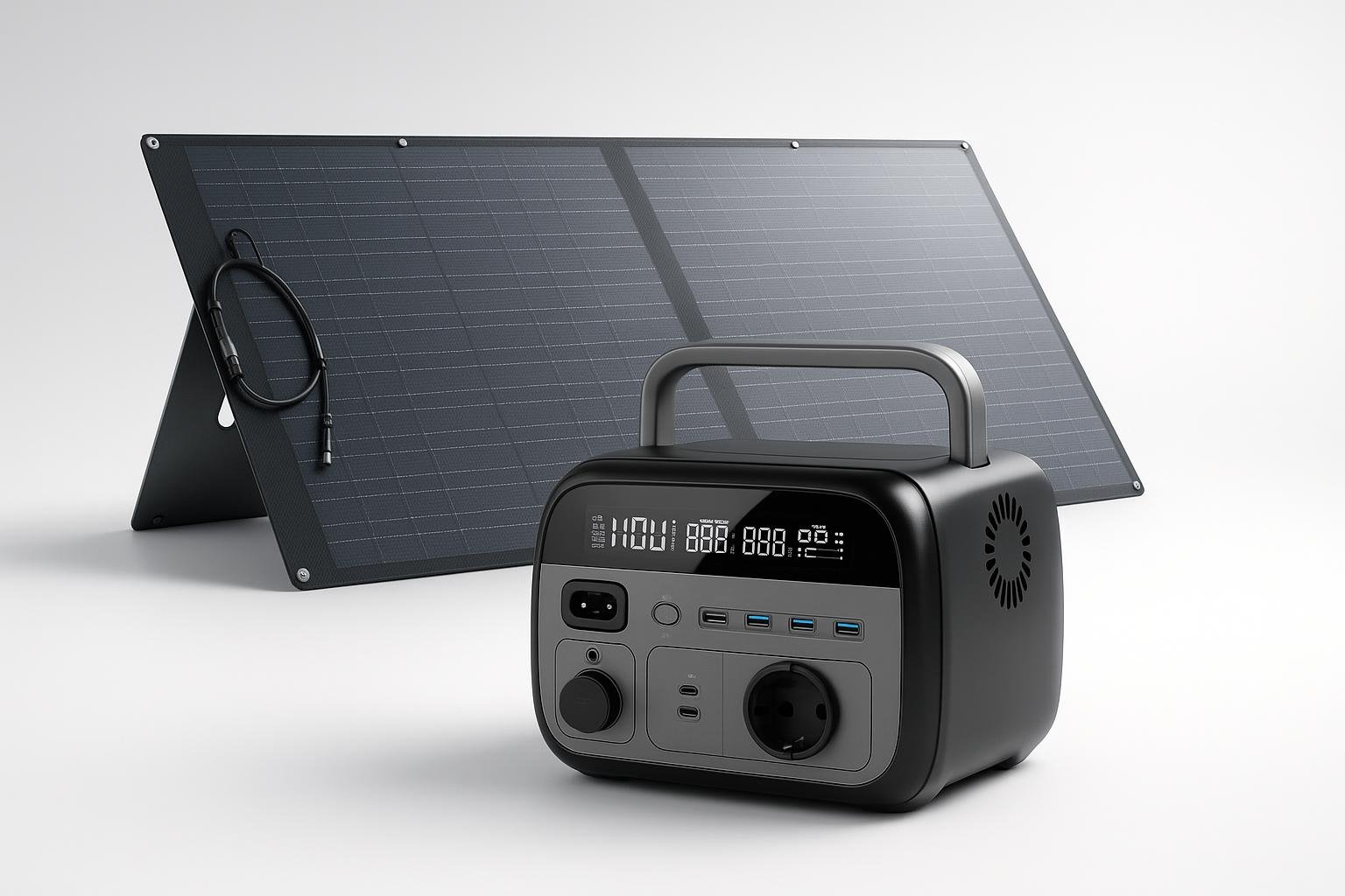 Generatore solare portatile CTOLITY AP400 con pannello da 100W, energia green per l’orto e il campeggio in offerta