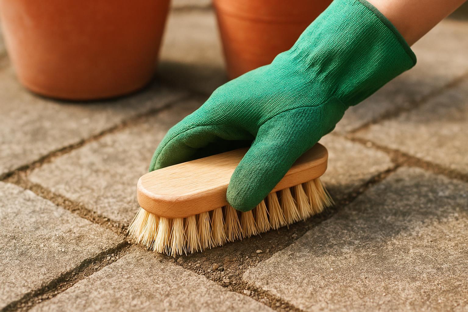 Spazzole e raschietti per vasi e pavimentazioni: kit indispensabile per la pulizia del giardino a fine estate