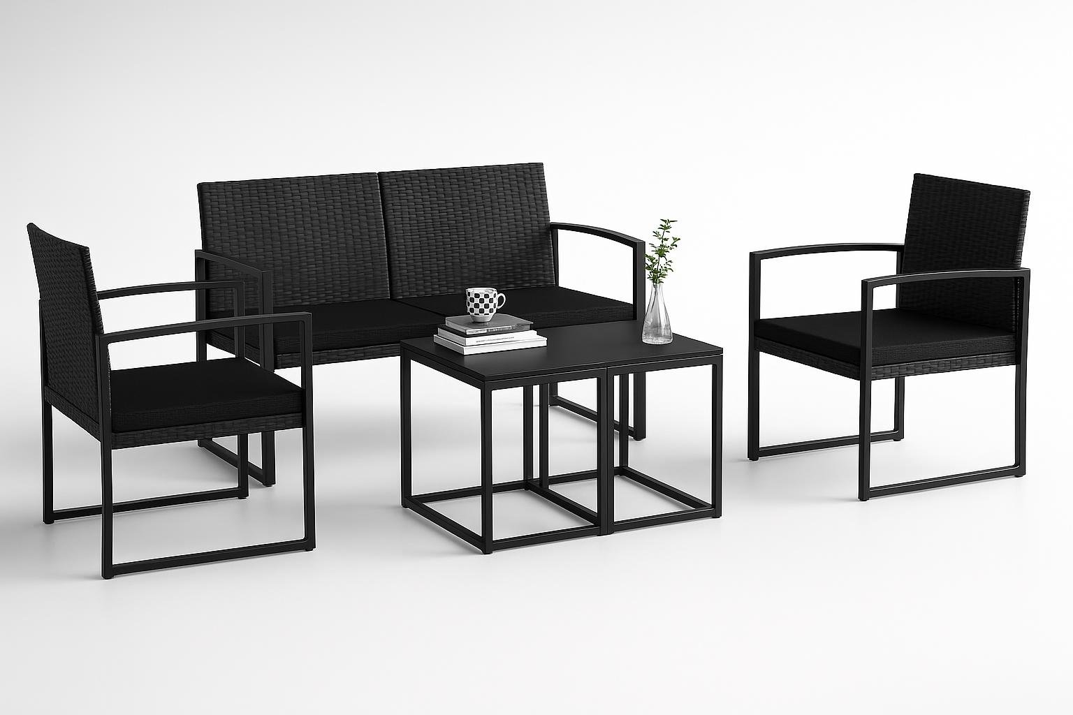 Set salotto da giardino Outsunny 5 pezzi, occasione su Amazon per arredare il verde di casa