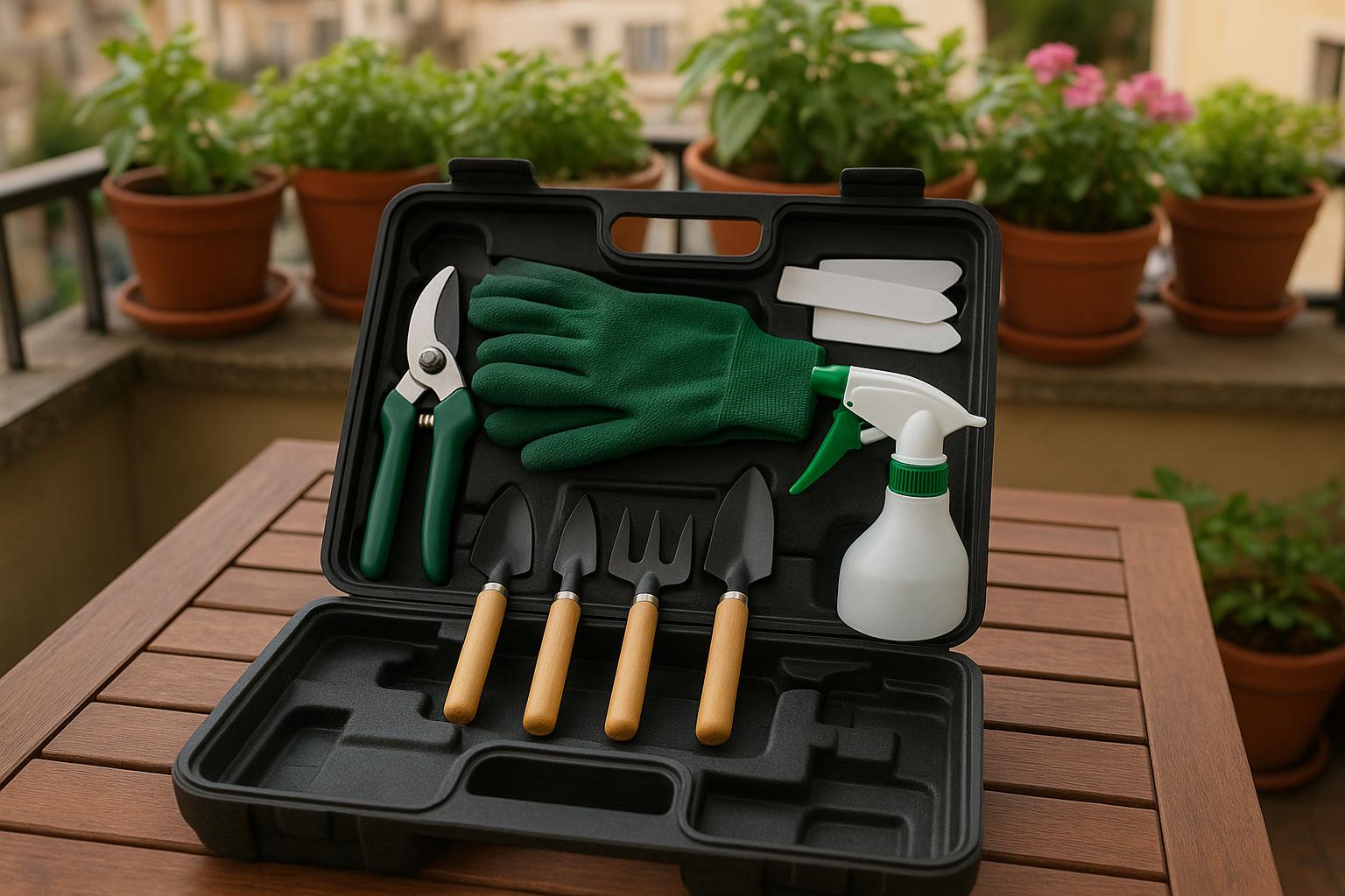 Valigetta compatta per attrezzi da balcone: come organizzare forbici, guanti e piccoli utensili