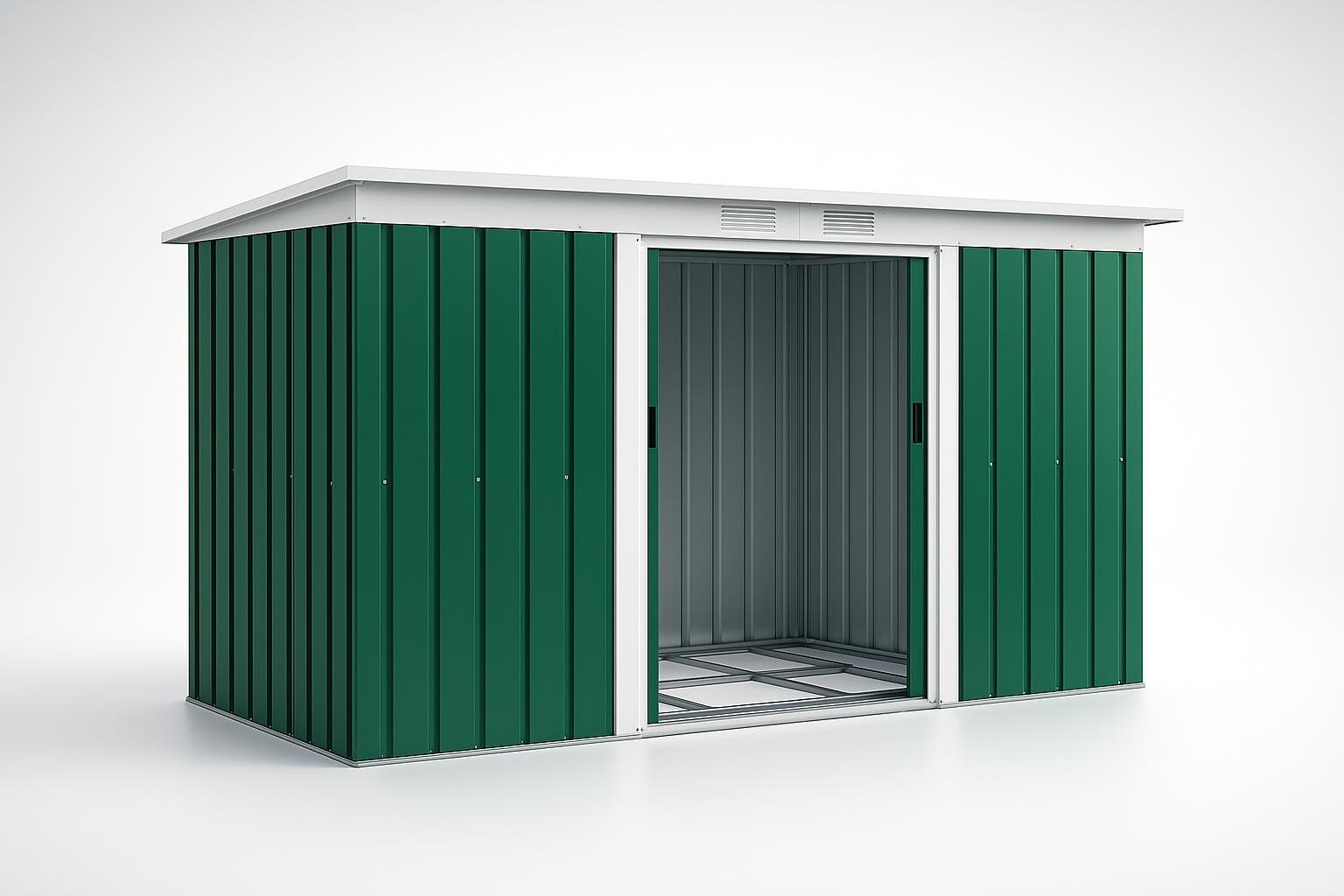 Casetta porta attrezzi Outsunny in acciaio, capanno salvaspazio per organizzare il giardino a prezzo ribassato
