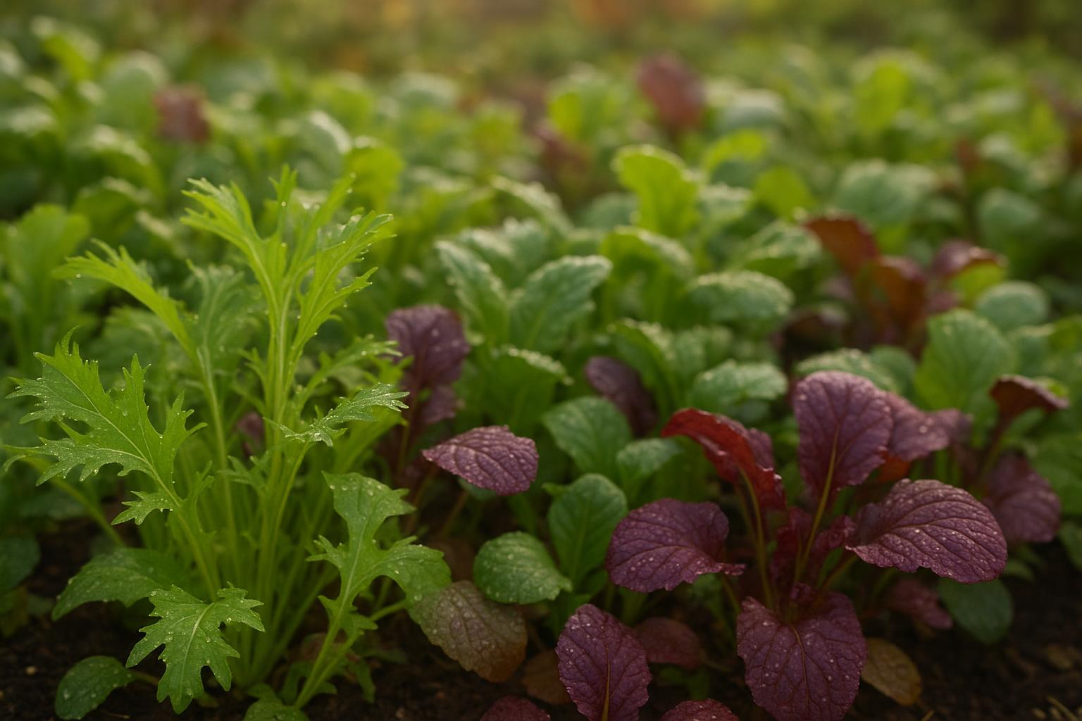 Misto di insalate asiatiche da taglio per l’autunno: come seminare in settembre per avere ciotole croccanti fino al freddo