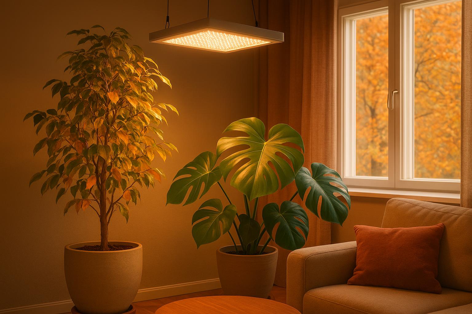 Piante da interno e prime lampade grow: come iniziare in autunno senza stressare ficus e tropicali