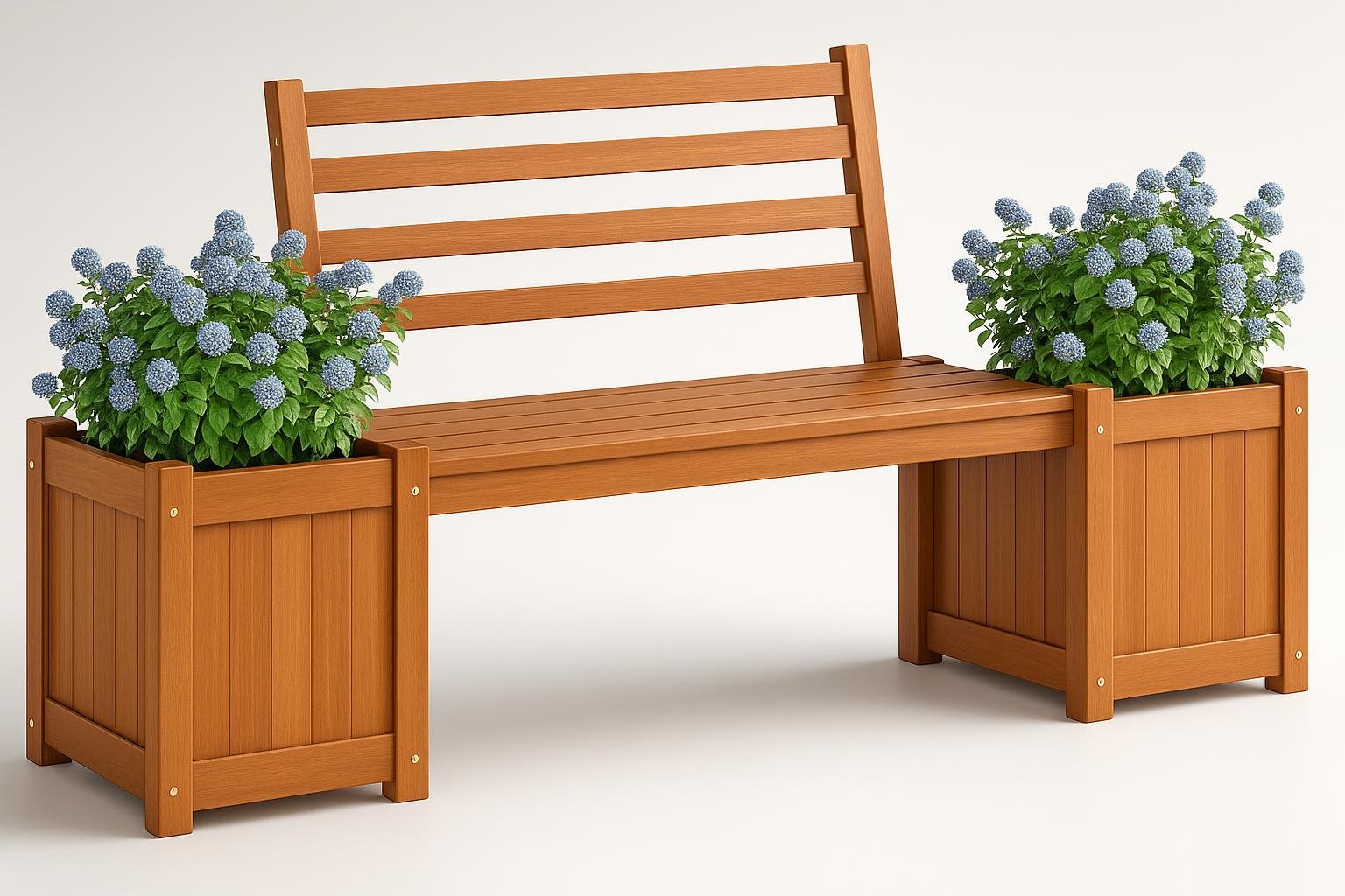 Panche con fioriere integrate: idee per delimitare l’orto urbano e creare una zona relax