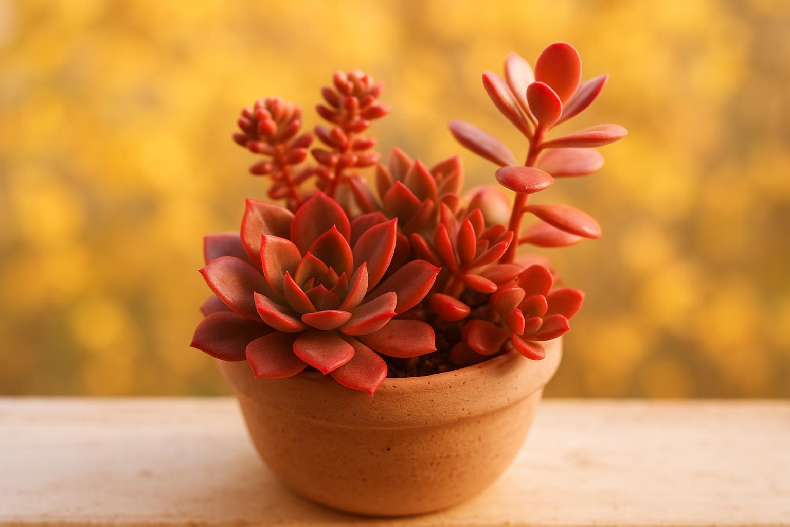 Succulente dalle foglie rosso fuoco: piante grasse perfette per l’autunno