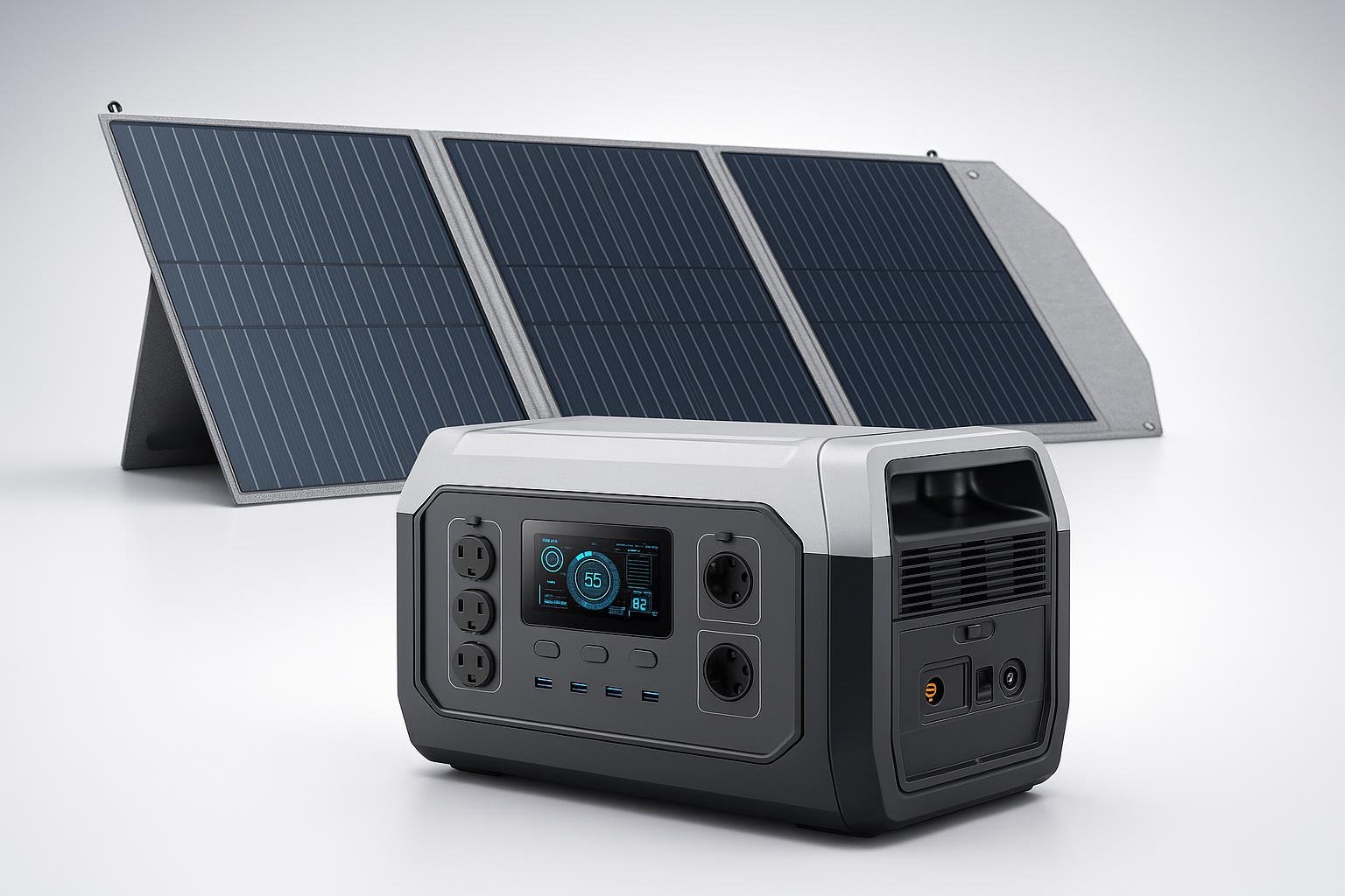 Power station portatile CTOLITY XP1000 con pannello solare: corrente silenziosa per lavori in giardino e campeggio