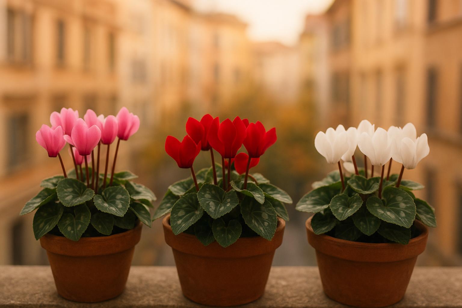 Ciclamini da balcone in settembre: scegliere, rinvasare e farli durare fino all’inverno