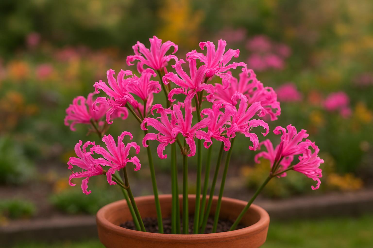 Nerine sarniensis in vaso e in aiuola: i gigli di Guernsey che illuminano l’autunno