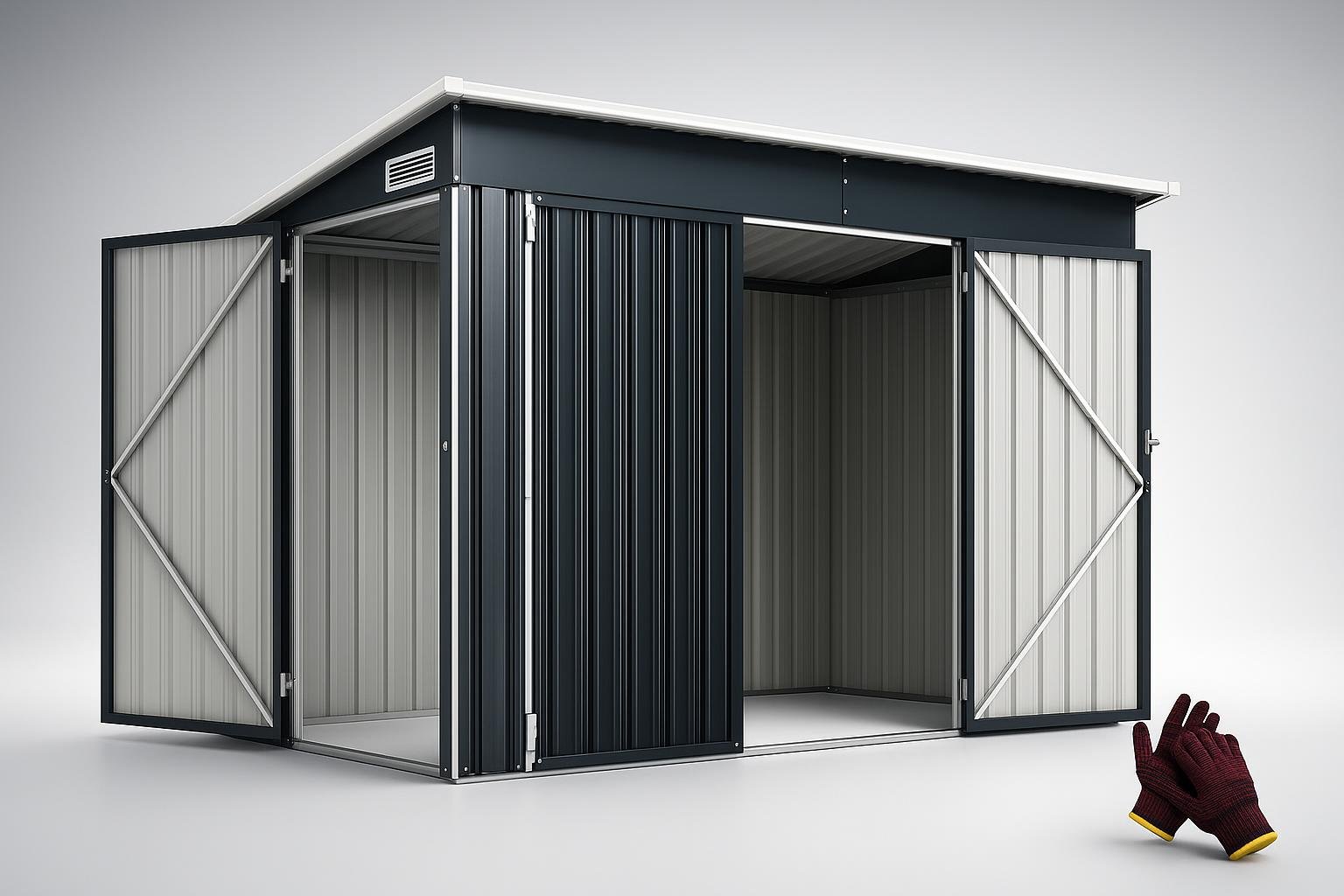 Casetta porta attrezzi Outsunny, un capanno compatto per tenere in ordine il giardino