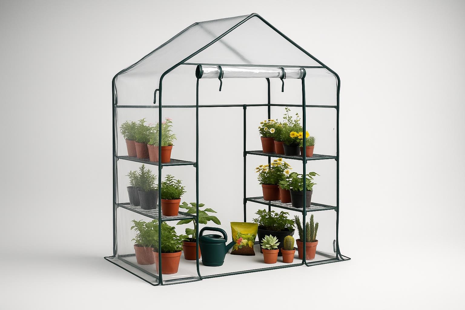 Serra a casetta Baroni Home, un rifugio economico per piante delicate in giardino e balcone