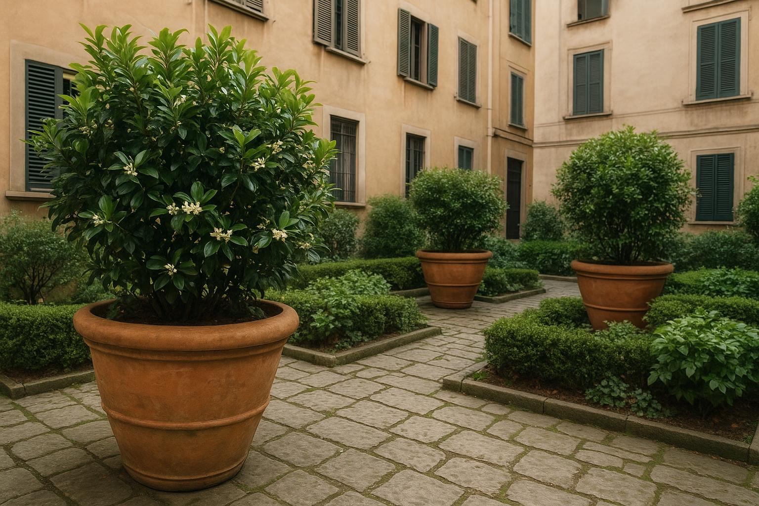 Arbusti sempreverdi profumati per il giardino autunnale in città