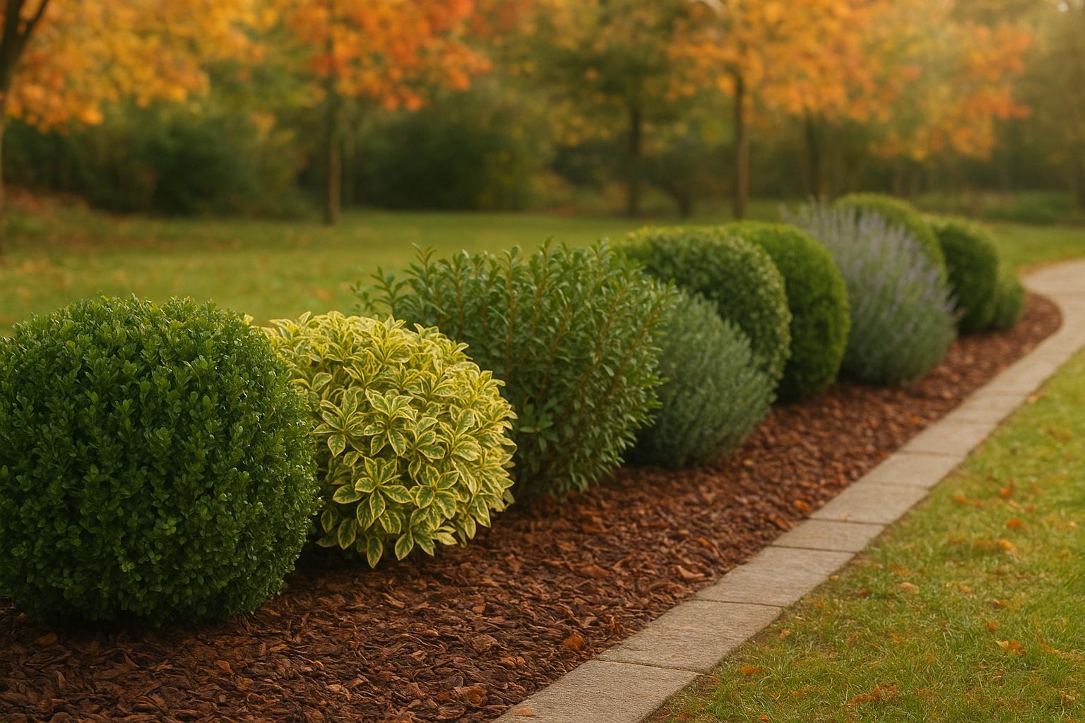 Arbusti sempreverdi compatti per bordure formali in giardino: 5 specie facili da gestire in autunno