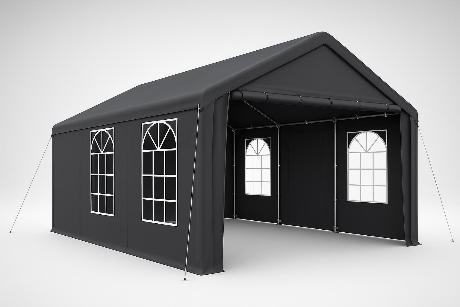 Gazebo tectake 6x4 m, il tendone robusto per proteggere piante e arredi con le prime piogge