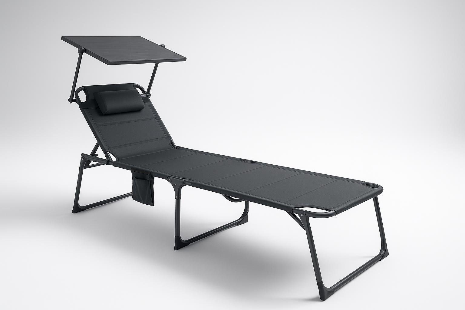 Lettino Technaxx con pannello solare, relax in giardino mentre ricarichi smartphone e accessori