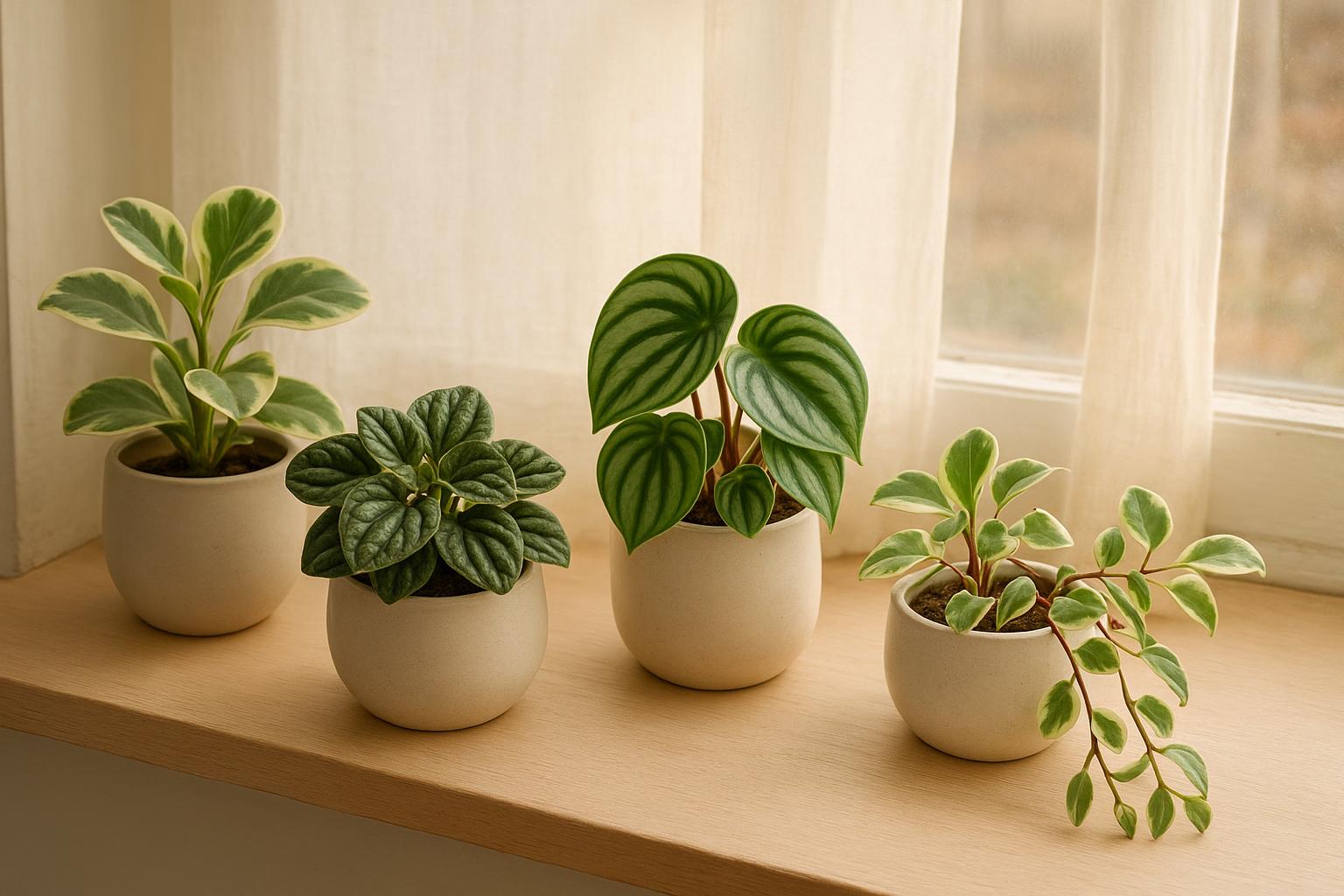 Peperomie variegate in appartamento: come creare una mini collezione facile a inizio autunno
