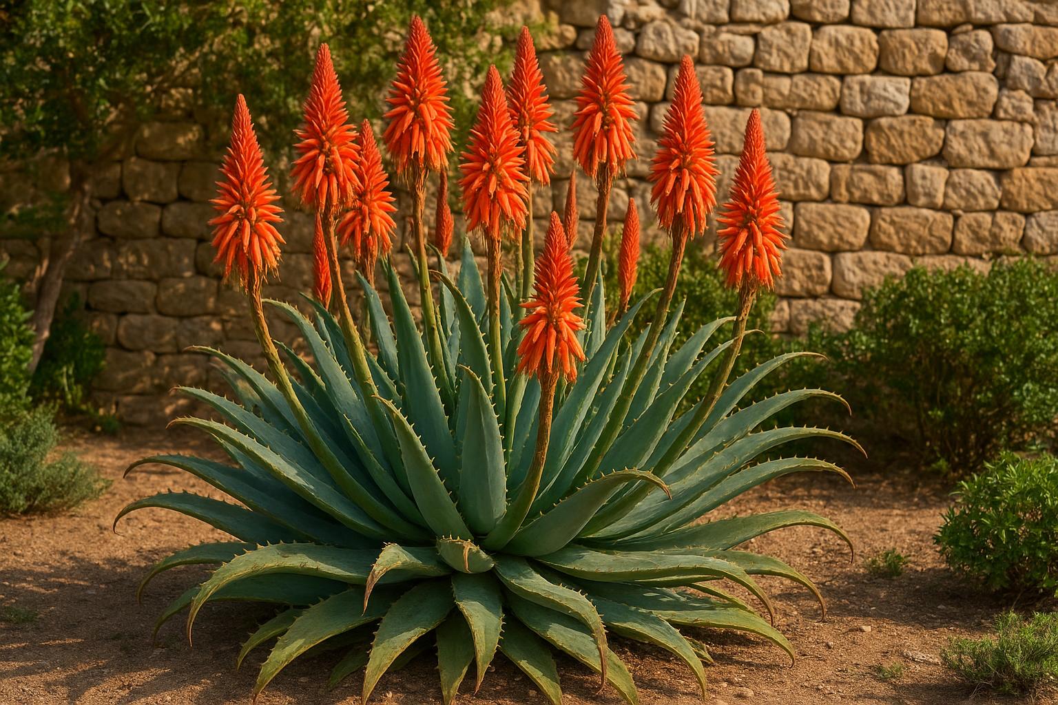 Aloe arborescens in giardino e in vaso: la succulenta scultorea che ama gli autunni miti