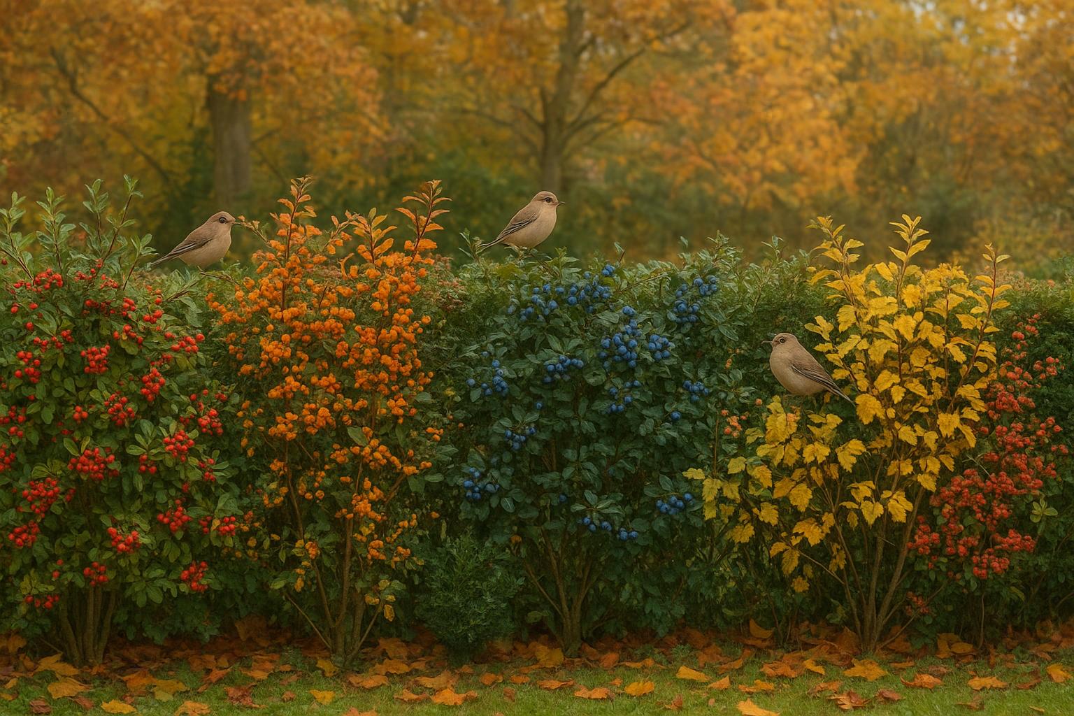 Piante da esterno per siepi informali a bacca colorata: idee per giardini vivi in autunno e inverno