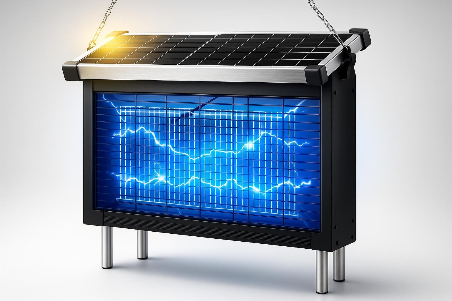 Lampada antizanzare solare Anysun, serate in giardino senza insetti con una sola ricarica