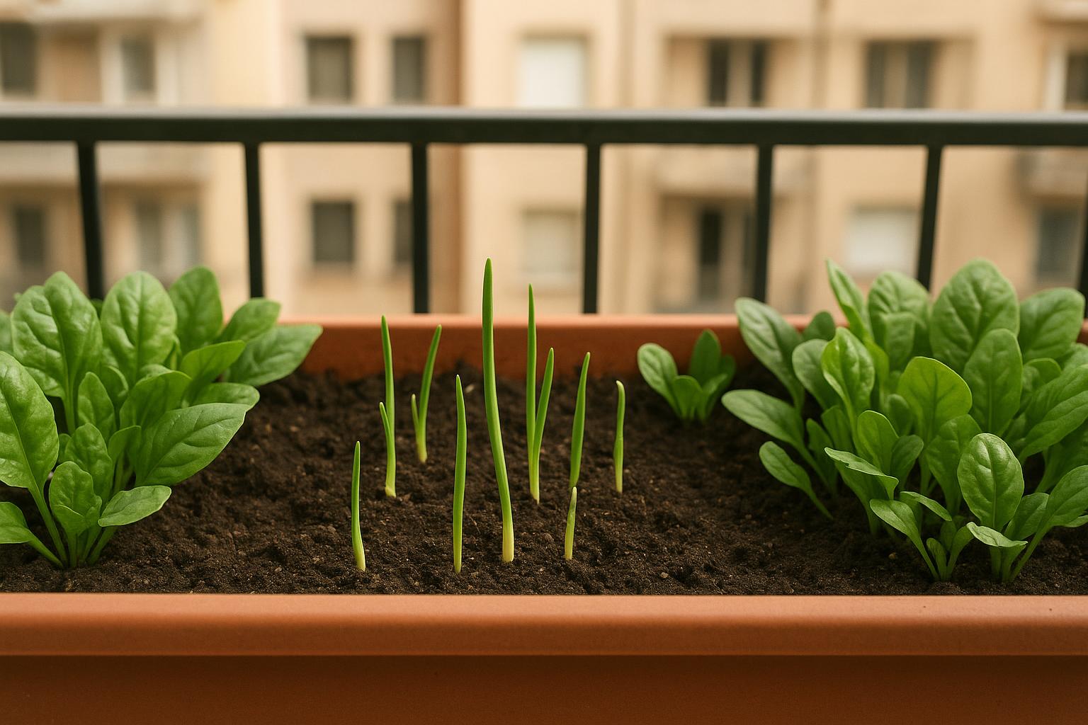 Orto di settembre in terrazzo: come coltivare aglio nuovo e spinaci in cassette profonde